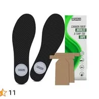 Homui Carbon Fiber Insole - with Toe Tape - Carbon Fiber Insoles for Men & Women - Mortons Neuroma Relief, Hallux Rigidus/Limitus, Turf Toe Brace, Foot Pain Relief, Post op Shoe (Mens 12/Womens 13)